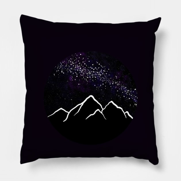 Night court - milky way Pillow by Ranp