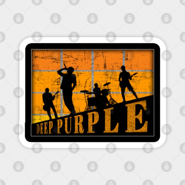 deep purple Magnet by 24pass0