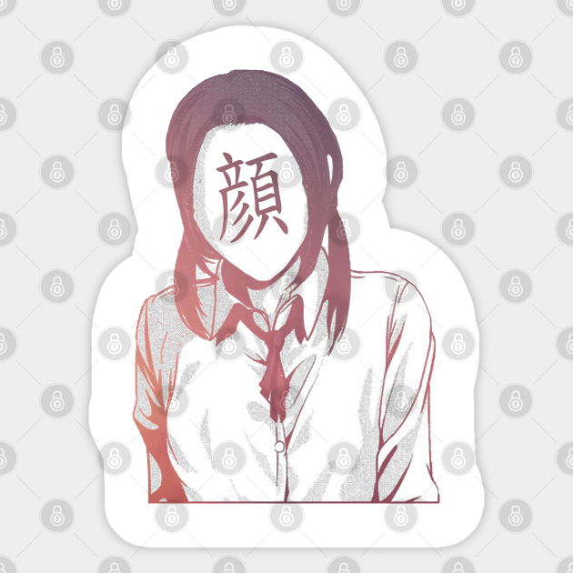 No Face Sad Japanese Anime Aesthetic Anime Aufkleber Teepublic De