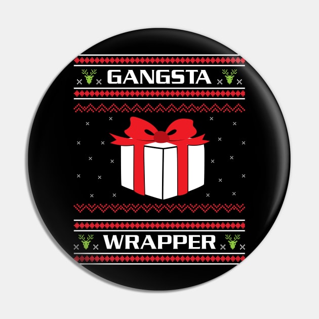 'Gangsta' Cute Christmas Gangsta Wrapper Pin by ourwackyhome