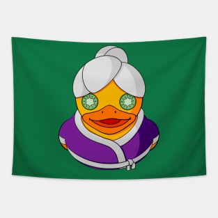 Spa Day Rubber Duck Tapestry