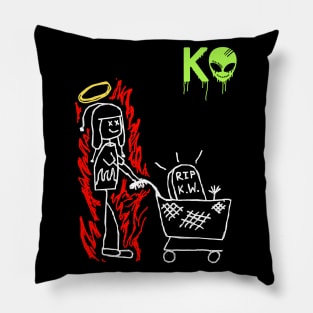 KVLI3N ''R.I.P. K.W.'' Pillow