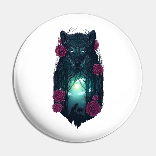 Running With The Wolves Pin by opawapo