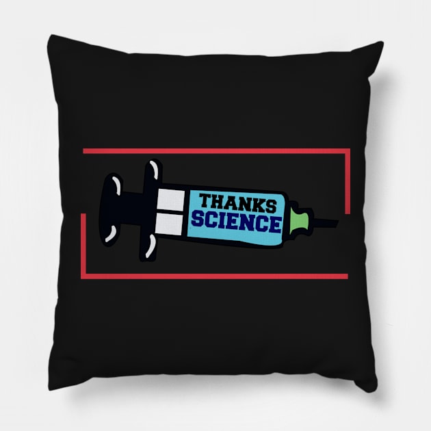 Thanks Science,Cut Sticker Pillow by creative36