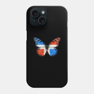 Dominican Flag  Butterfly - Gift for Dominican From Dominican Republic Phone Case