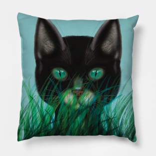 The Curious Cat Pillow