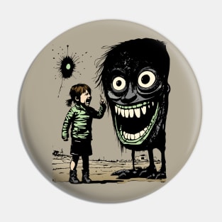 Portal of Pouts-Mad Girl and her Goofy Monster Pin