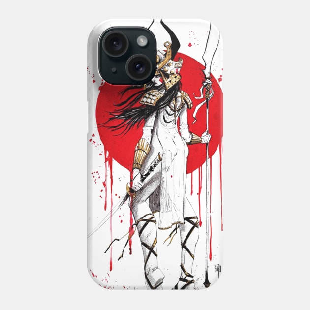 Samurai Woman Phone Case by cwtu26