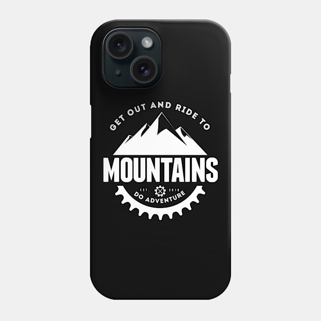 Ride to Mountains Phone Case by karmatee