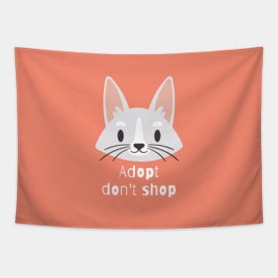 Adopt Don't Shop - Cat Tapestry