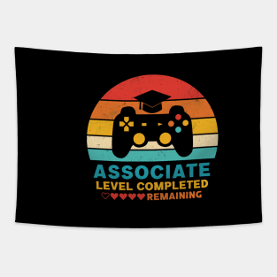 Retro Style Associate Level Completed Graduation Tapestry