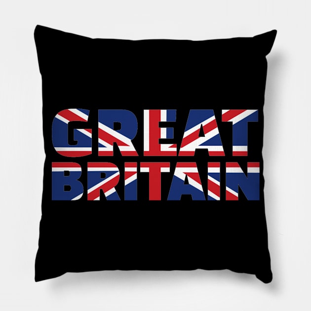 Great Britain flag Pillow by Designzz