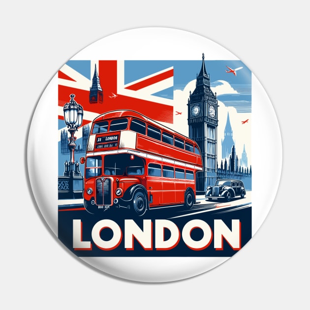 London Pin by Vehicles-Art