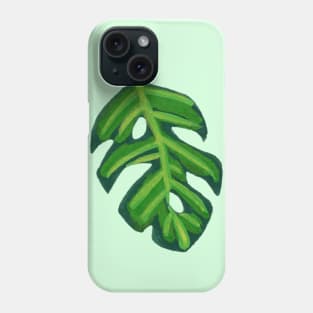 Little Gouache Monstera Leaf Phone Case