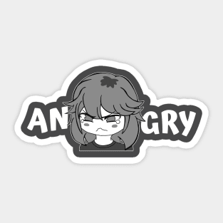 Funny Anime Manga Angry Pout Face Little Girl Cute Meme - Memetshirt - Pin
