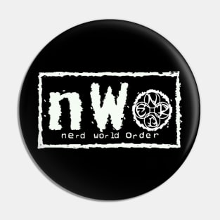 Nerd World Order Pin