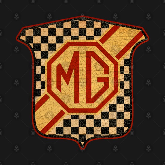 Vintage MG Car club badge by Midcenturydave