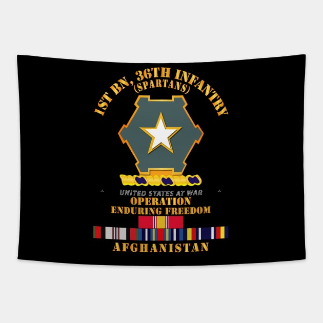 1st Bn 36th Infantry - OEF - Afghanistan w SVC Tapestry by twix123844