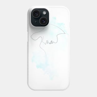 Windy - one line art Phone Case