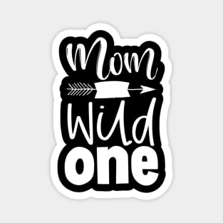 Mom of the Wild One Plaid Lumberjack 1st Birthday Magnet