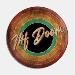 Mf Doom Vintage Circle Art Pin