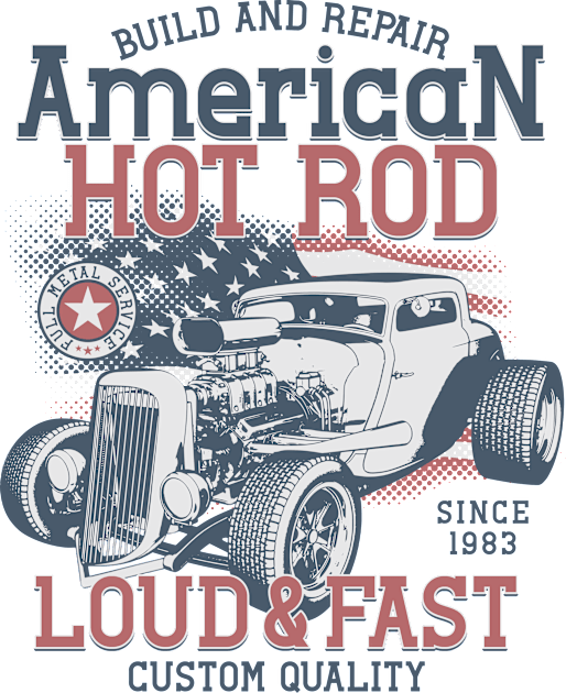 American Hot Rod 1983 Kids T-Shirt by Verboten