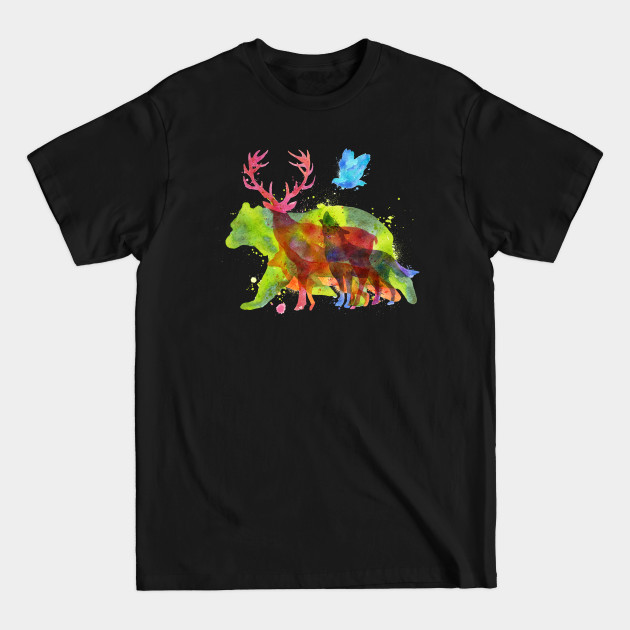 Discover Wild Animals Overprint - Wild Animals - T-Shirt