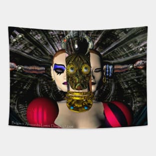 ANDROID XENIA SPACESHIP PILOT Science Fiction Tapestry