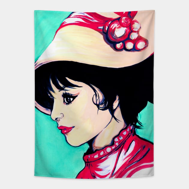 Audrey Hepburn Audrey Hepburn Tapestry TeePublic