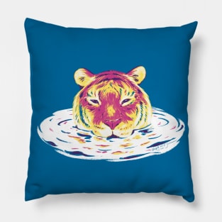 Bathing tiger Pillow