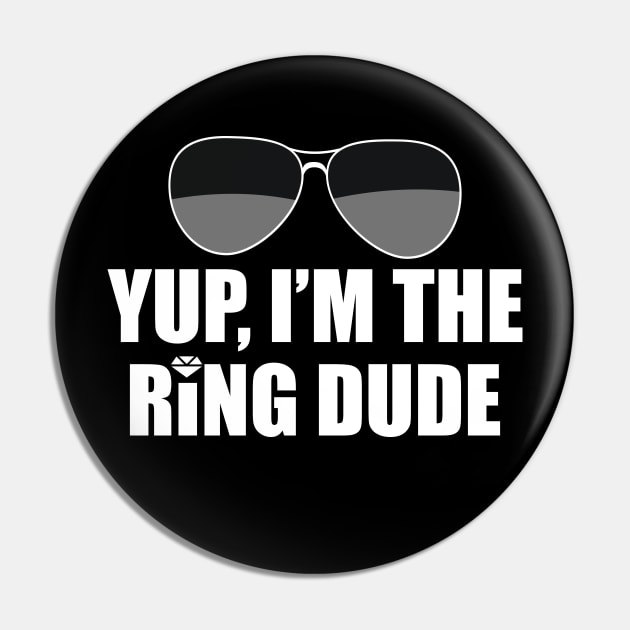 Ring Bearer - Yes, I'm the Ring Dude Pin by KC Happy Shop