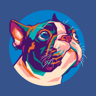 Boston Terrier Dog WPAP T-Shirt