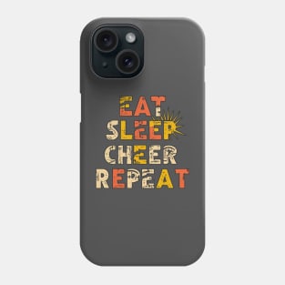 eat sleep cheer repeat Phone Case