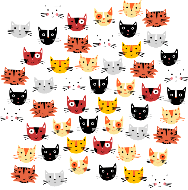 Multiple Cats Kids T-Shirt by NicSquirrell
