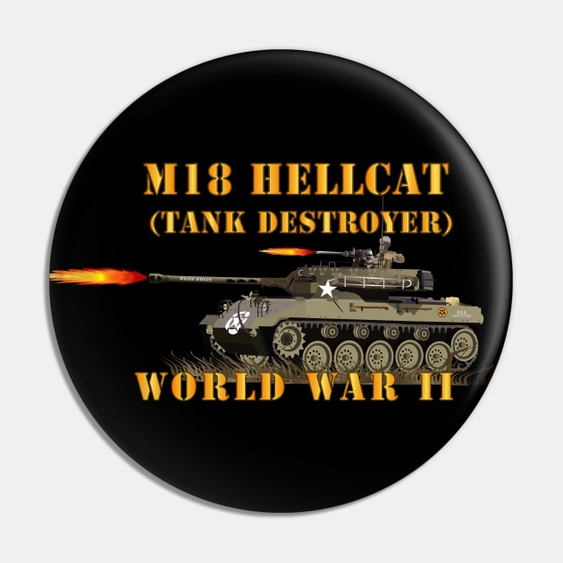 WWII - M18 HellCat - Tank Destroyer Pin by twix123844