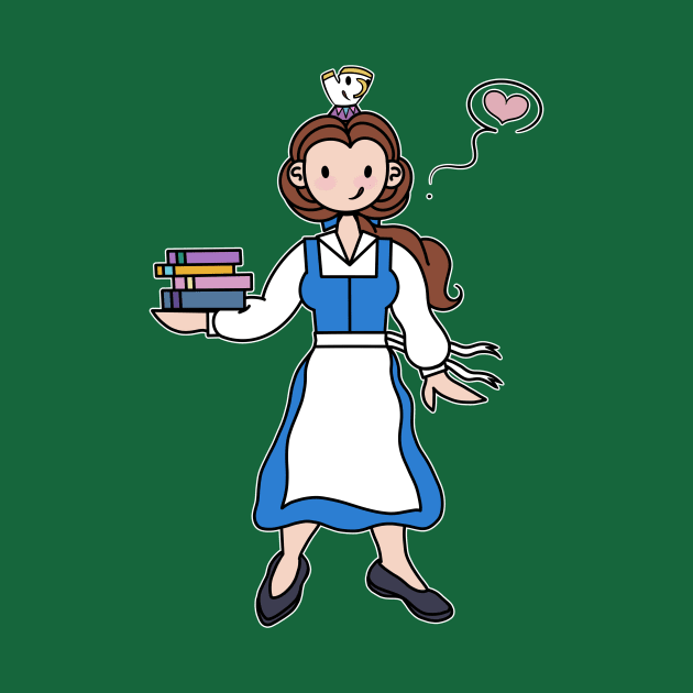 Bookworm & Teacup by colleen.rose.art