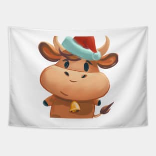 Cute Ox Drawing Tapestry