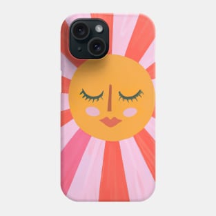 Minimalist Sun Face Phone Case