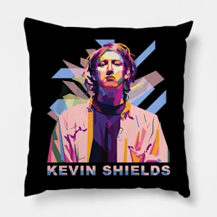 Kevin Shields In Wpap Pop Art Pillow