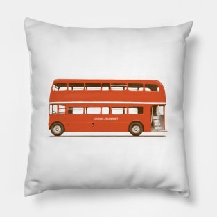 Red London Bus Pillow