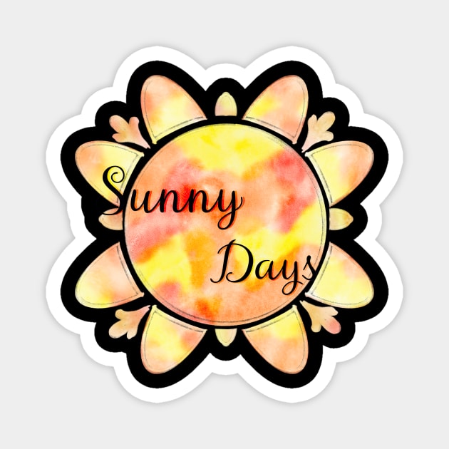 Sunny days Magnet by Blaze Designs