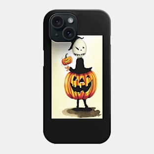 Halloween Scary Evil Pumpkin Funny Pumpkin Head Phone Case