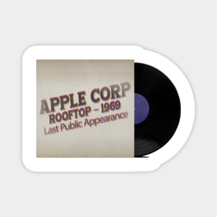 RETRO VINYL APPLE ROOFTOP 60s Magnet