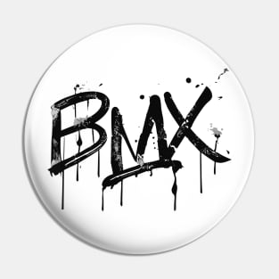 Distressed BMX Grunge for Men Women Kids and Bike Riders Pin