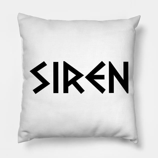 Siren Pillow by greekcorner