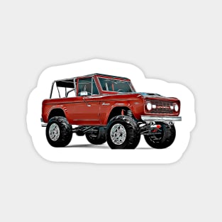 Bronco Cartoon Magnet