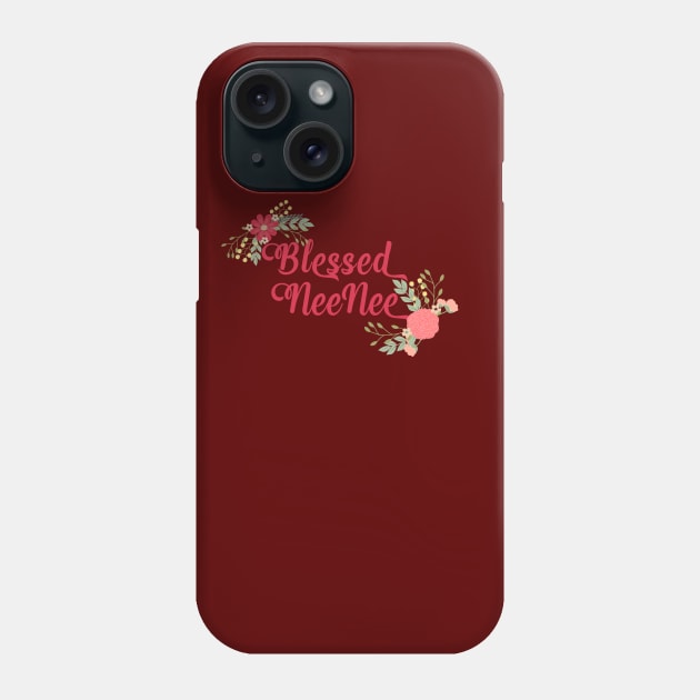 Blessed NeeNee Floral Christian Grandma Gift Phone Case by g14u