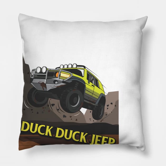 Duck Duck Jeep Pillow by Duck Duck Jeep