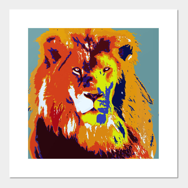 Abstract Lion Lion Posters And Art Prints Teepublic