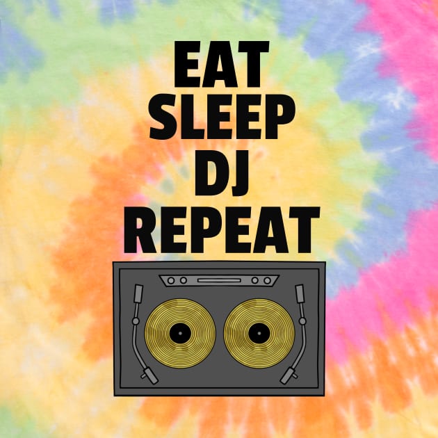 Eat Sleep Deejay Repeat Turntable by SartorisArt1